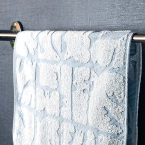 送料無料 今治 フェイスタオル 北欧 ジャガード ( バード ブルー 1枚セット ) 鳥柄 鳥 乾きやすい 速乾 吸水 フェイス タオル コスパ おしゃれ タオ