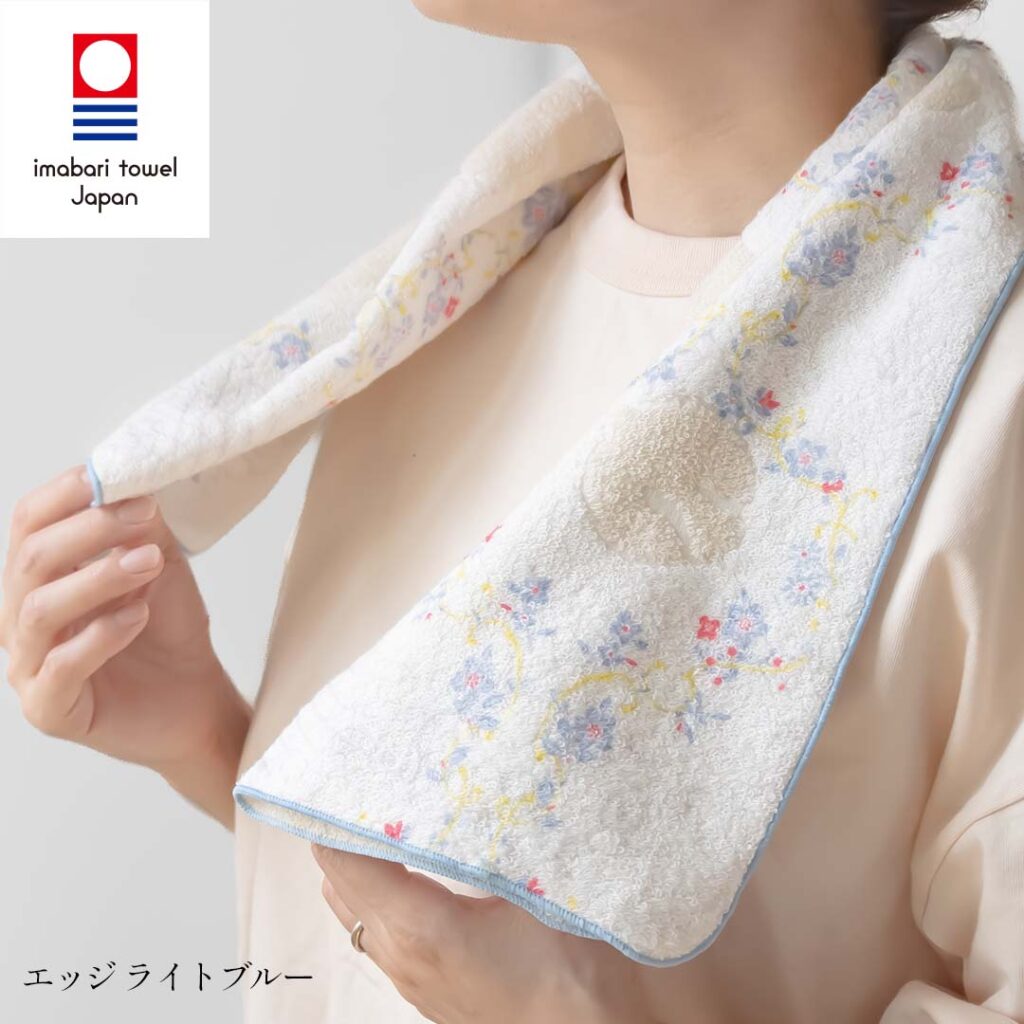 登山 タオル 今治タオル 森のタオル プレゼント 実用的 実用 ガーデン 今治 パイル地 フェイスタオル ジャガード プリント 薄地 薄手 吸水 速乾 柔らか 