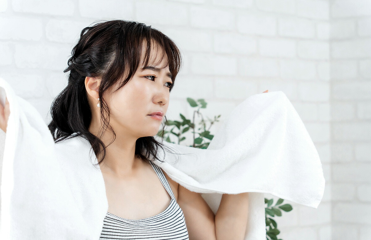 お風呂上がりのヘアドライの悩み