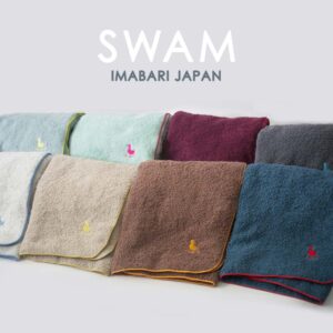 【 今治タオル バスタオル スポーツ 刺繍 伸縮性 】 今治 SWAM スワム ビーチ 約 W70cm × T115cm 日本製 【 公式通販 可愛い トリ お