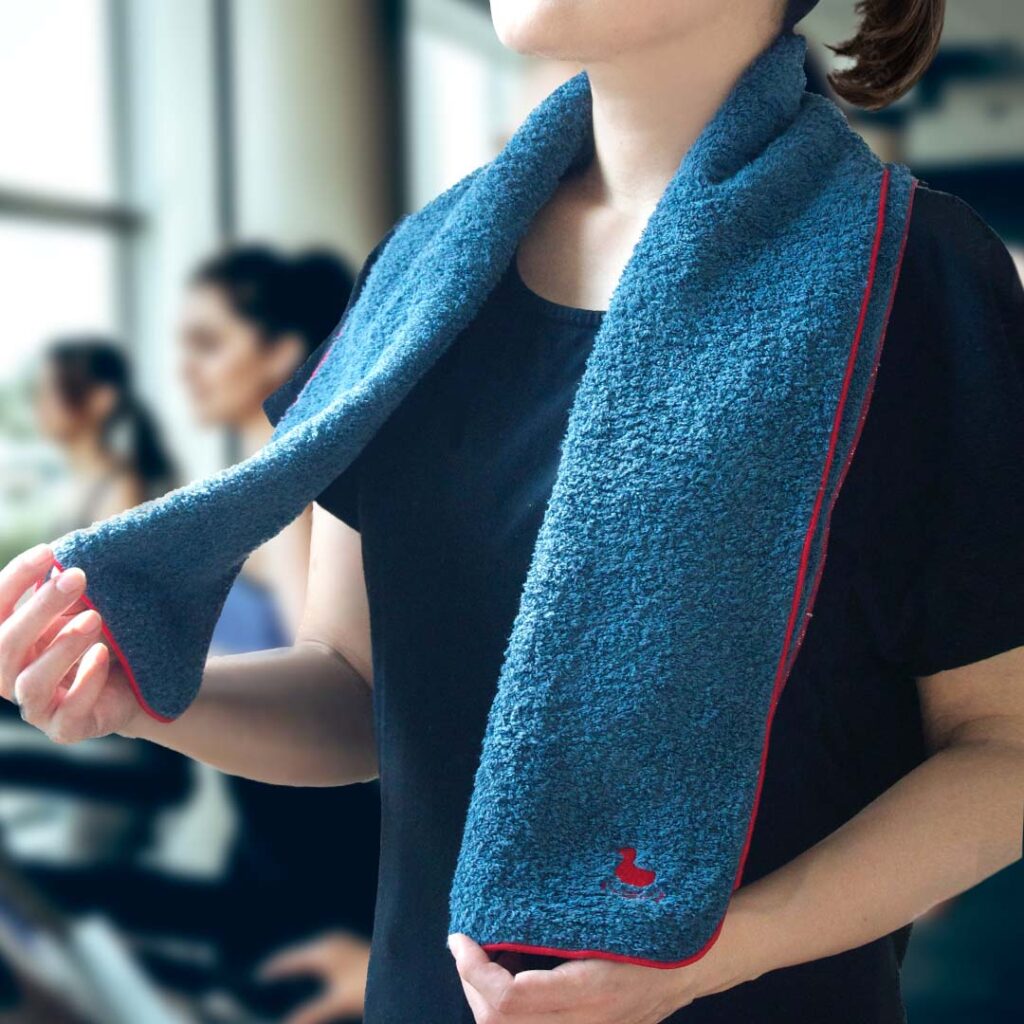 今治タオル フェイスタオル スポーツタオル 刺繍 伸縮性 今治 SWAM スワム 約 W25cm × T115cm 日本製 吸水性 可愛い 【 公式通販 ブラン